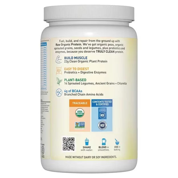 GOL Raw Organic Protein Powder - Vanilla