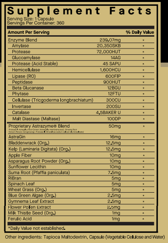 Digestive Enzymes 360 caps