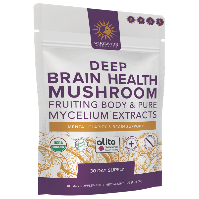WholeSun Deep Brain Health Mushroom 30G / 1.06 OZ.