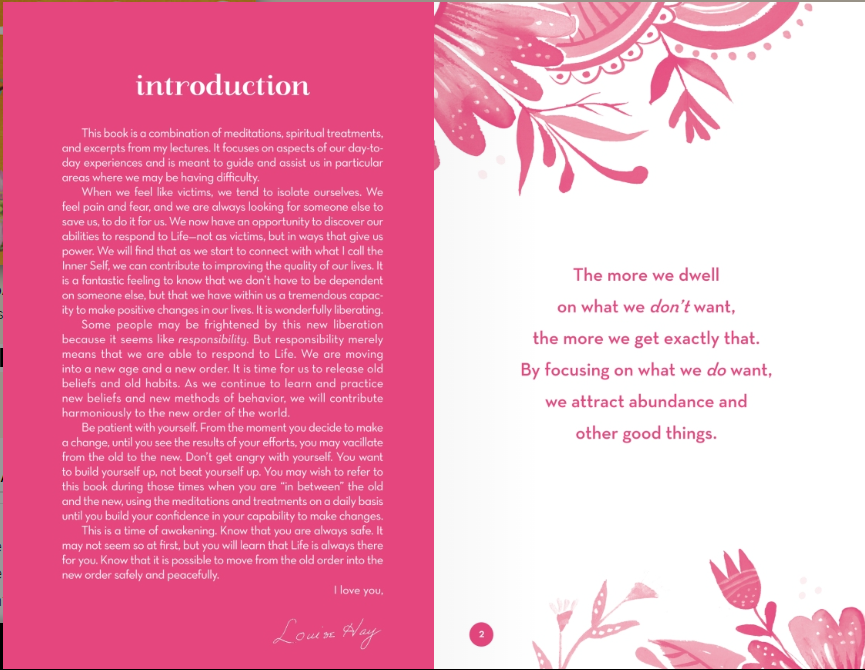 Louise Hay Heart Thoughts