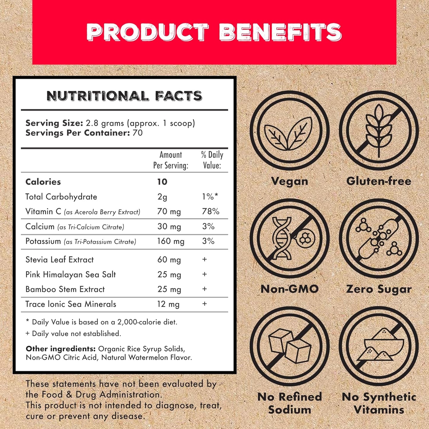 Superieur Electrolytes - Strawberry Lemonade, 70 servings