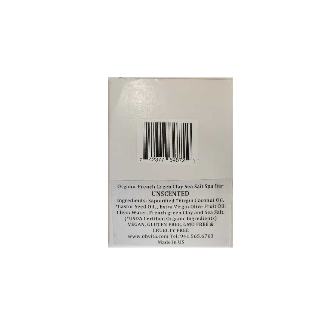 Obvita Organics French Green Clay Sea Salt soap