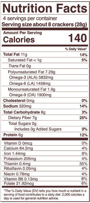 Foods Alive Organic Original Sprouted Crisps 4oz.