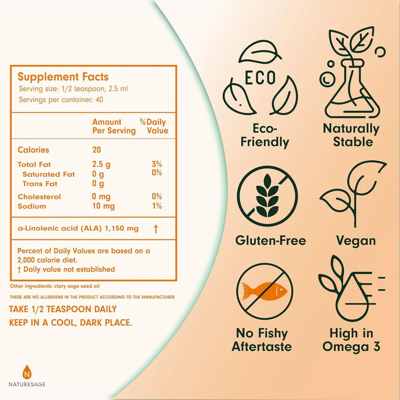 Naturesage oil Omega-3 vegan 100ml