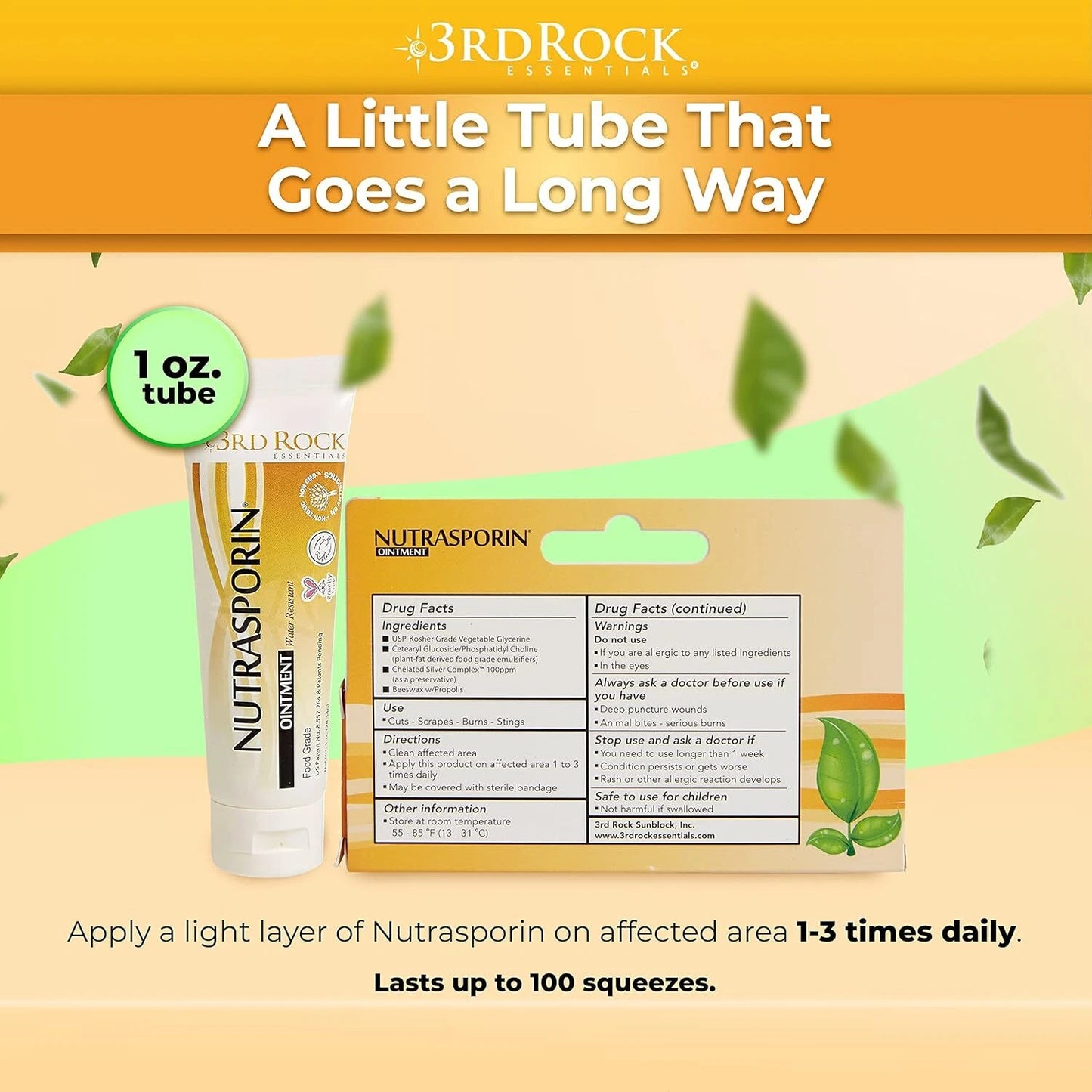 3rd Rock Nutrasporin ointment 1 oz.