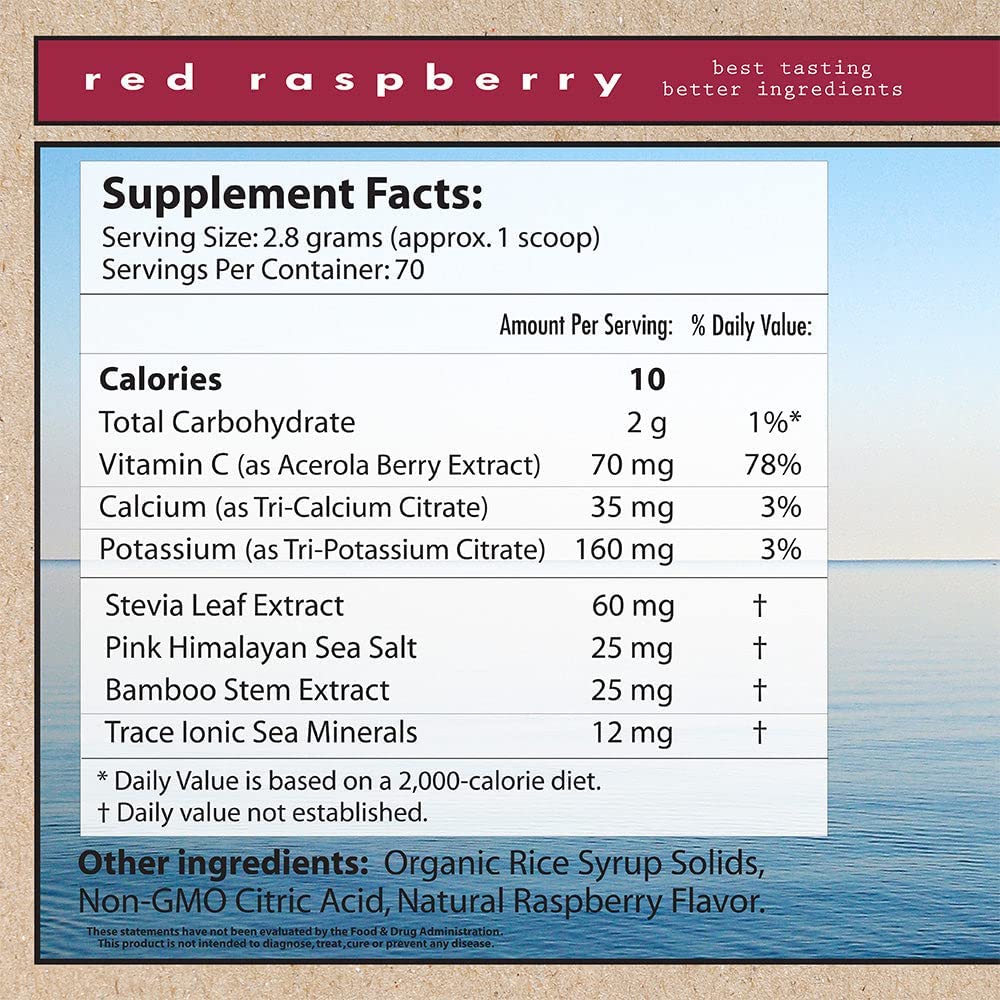 Superieur Electrolytes - Red Raspberry, Various Sizes