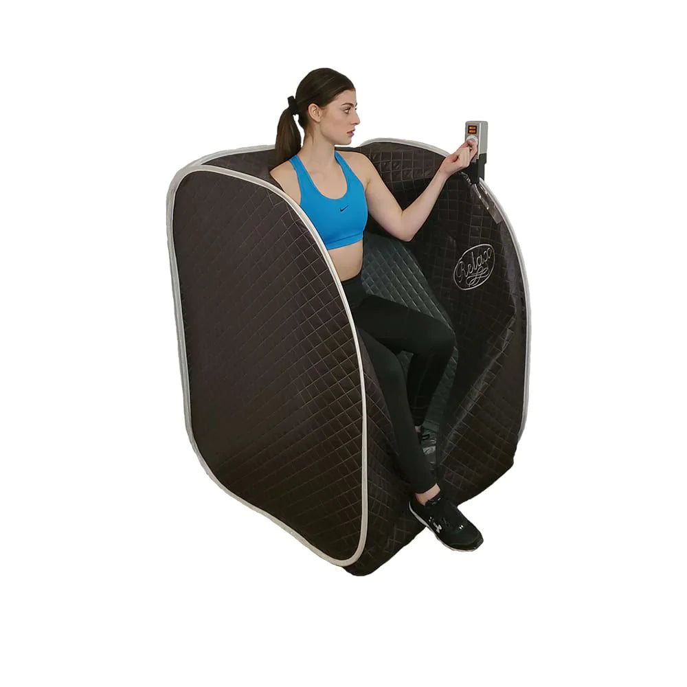 infrared tent sauna The Relax Portable Far Infrared Sauna, Black Tent – Hippocrates Wellness