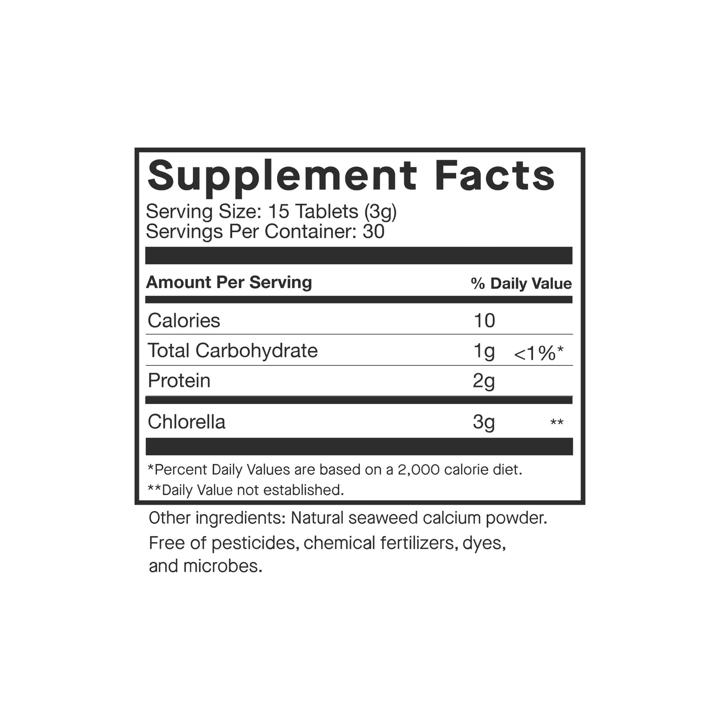 Chlorella 450 tablets