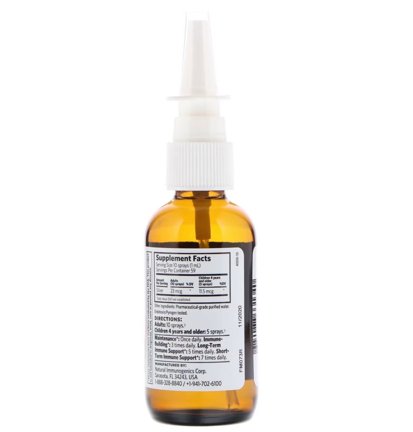 Argentyn 23 Bio-Active Silver Nasal Spray 2oz