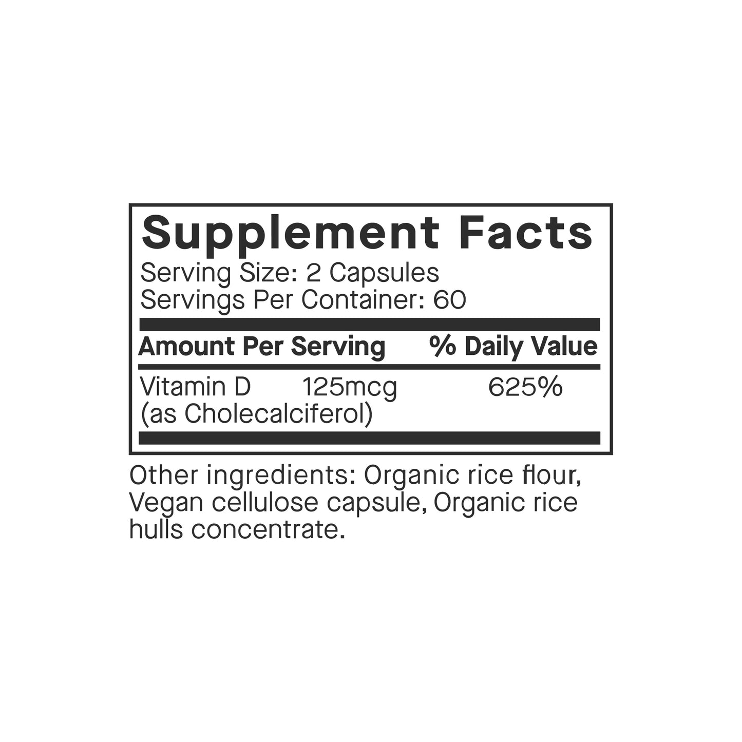 Sun Vitamin D-3 capsules - Vegan