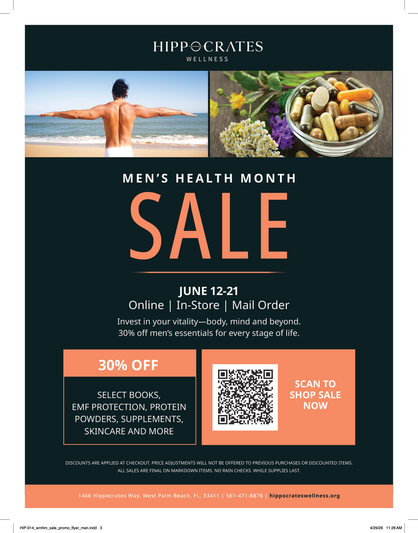 Men's Health Month Sale