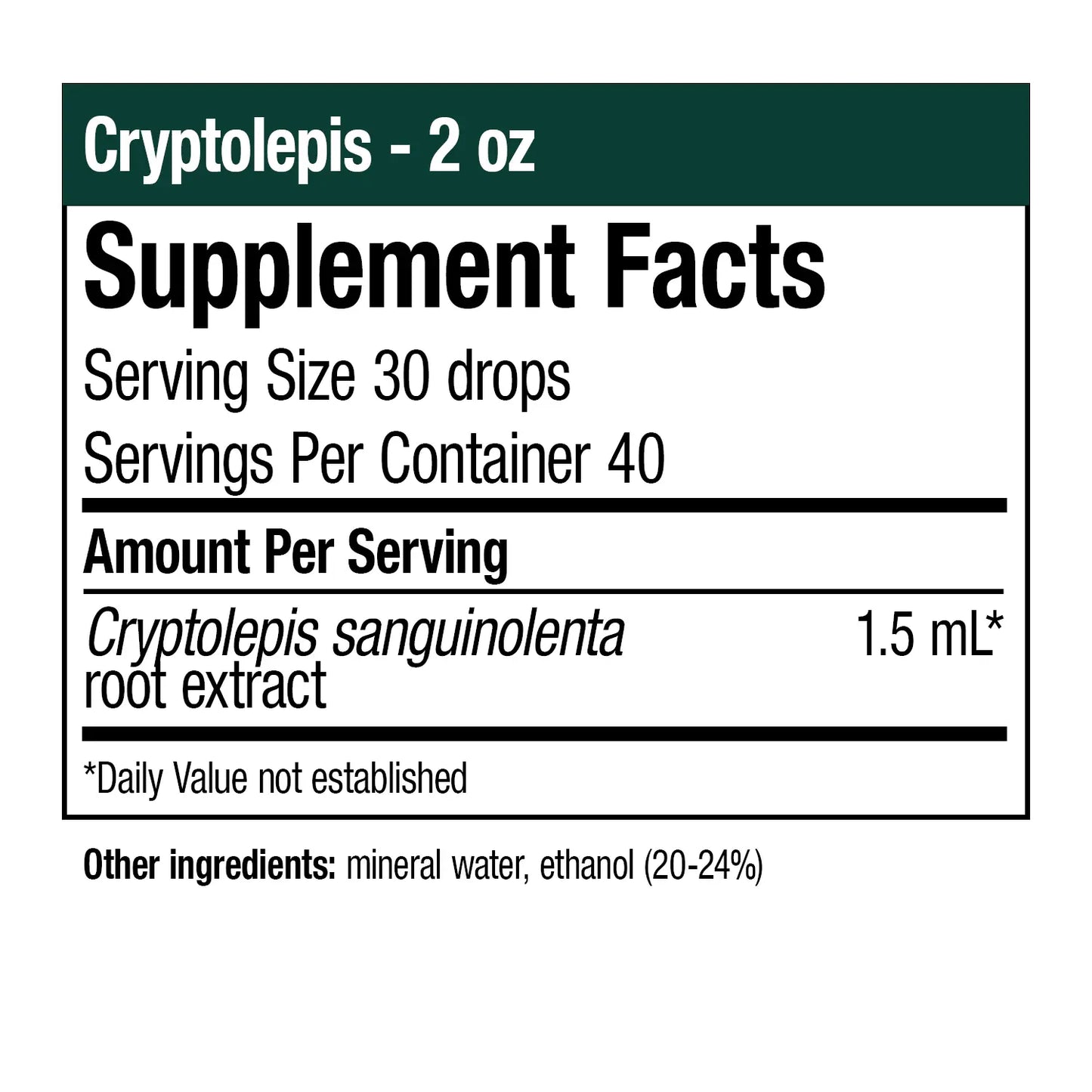 
                  
                    Cryptolepis (2oz)
                  
                