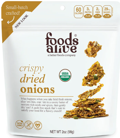 Foods Alive Organic Crispy Dried Onions 4oz.