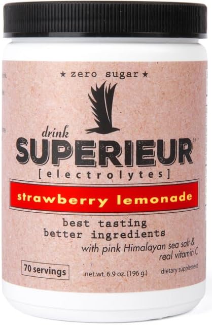 Superieur Electrolytes - Strawberry Lemonade, 70 servings