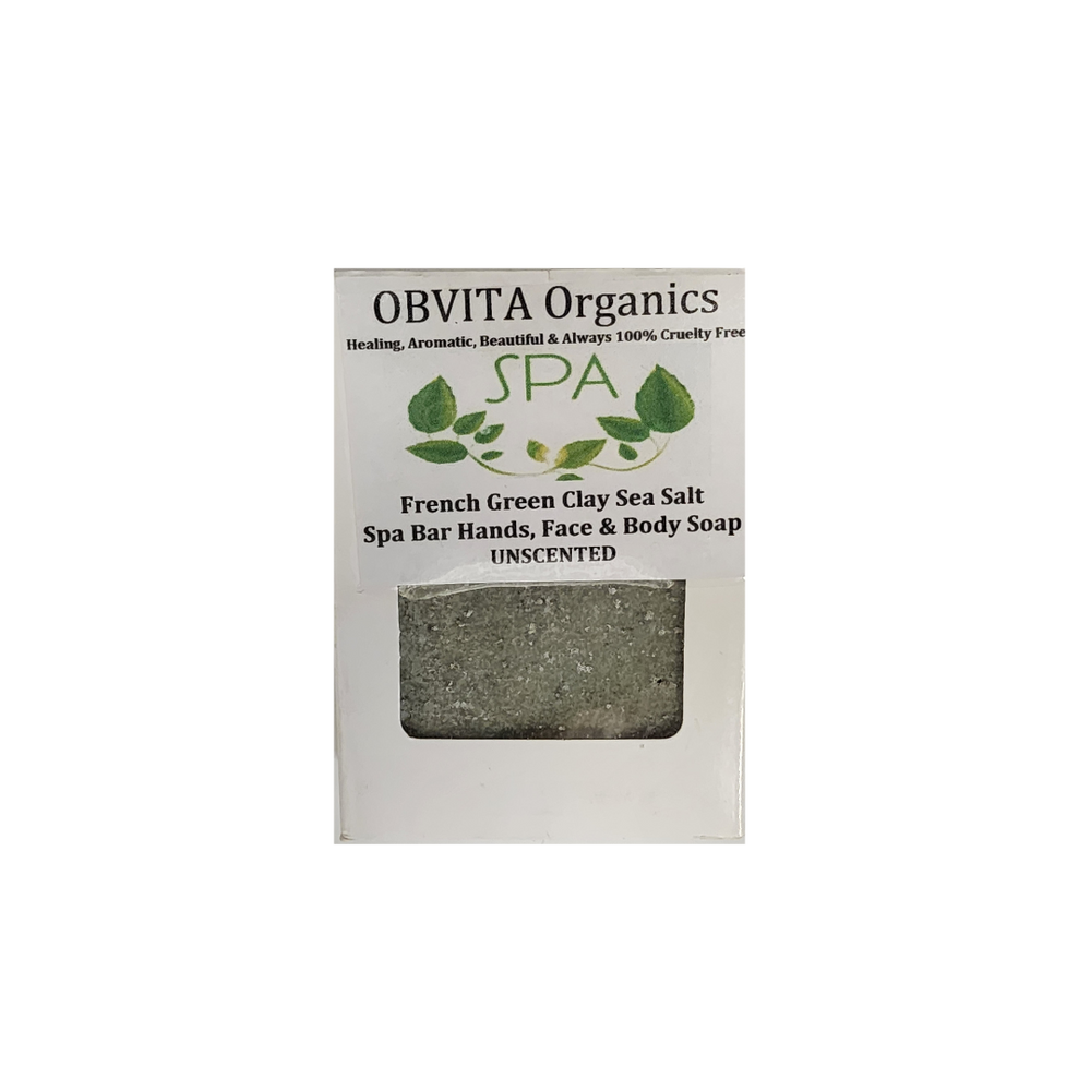 Obvita Organics French Green Clay Sea Salt soap