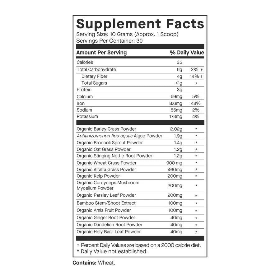 
                  
                    Supergreens Powder 10.55oz./299.1g
                  
                
