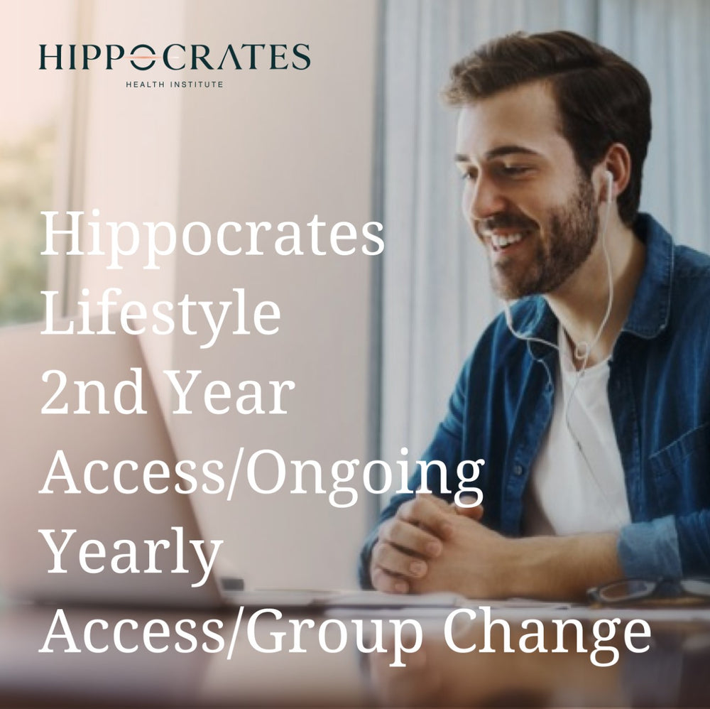 Hippocrates Lifestyle Online Program 2nd Year/Ongoing Yearly Access