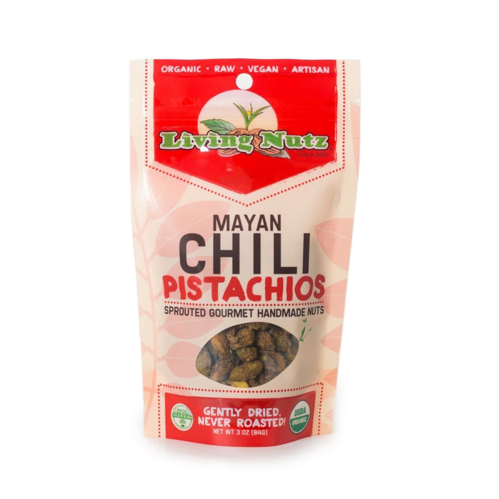 Living Nutz - Mayan Chili Organic Pistachios (3oz)
