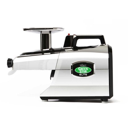 Greenstar Elite Jumbo Twin Gear Juicer Chrome