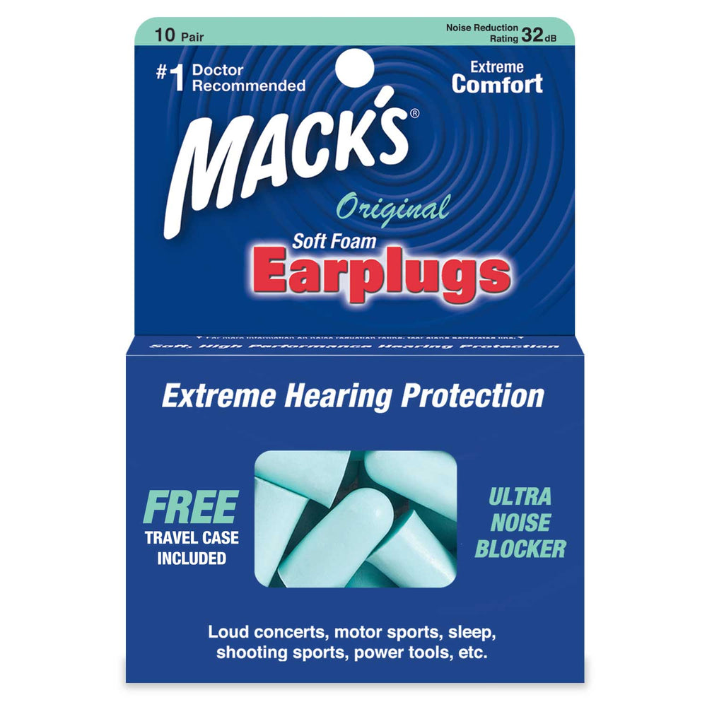 Mack's Soft Foam Earplugs (10 pair/pack)